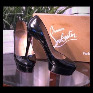 Christian Louboutin Bianca 120 Black patent Pumps
